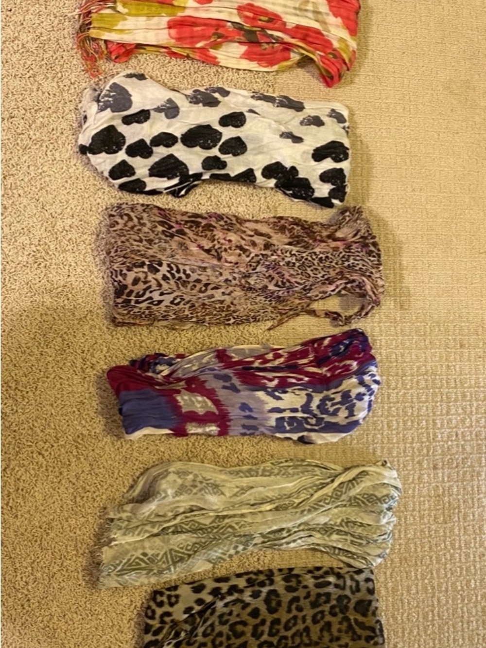 Mixed Pattern Lightweight Scarves - Floral, Animal & Abstract Prints